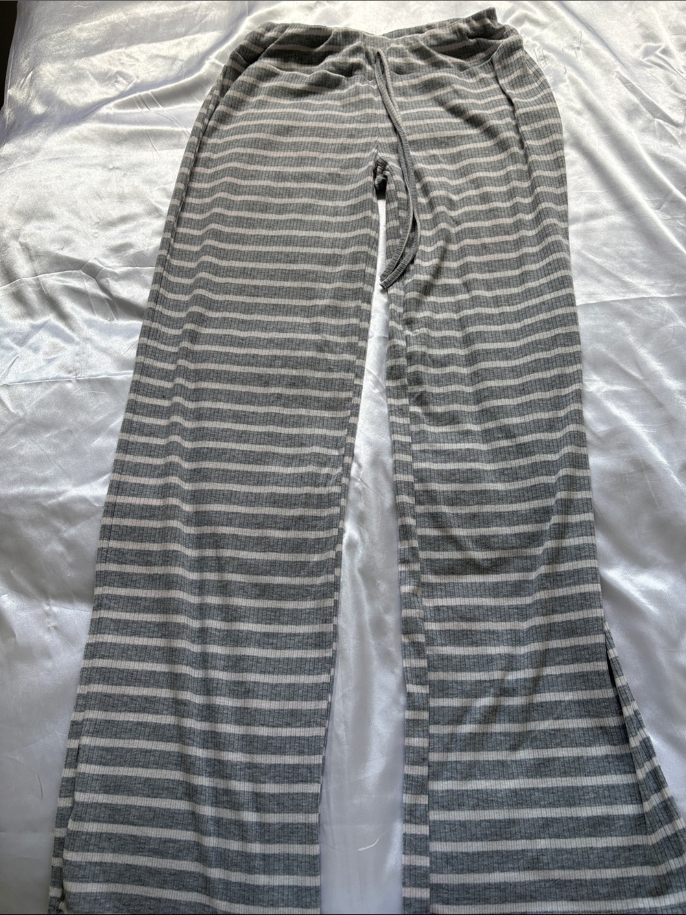 Gray Striped Men's Lounge Pants